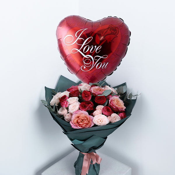 Vibrant Beauty Bundle with romantic blooms