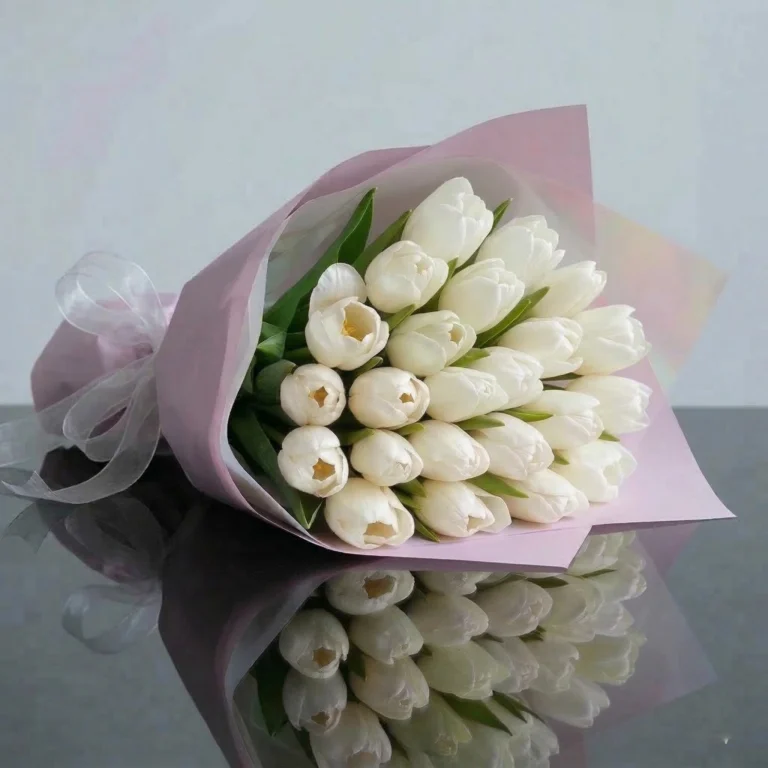 25 white tulips 25 white tulips